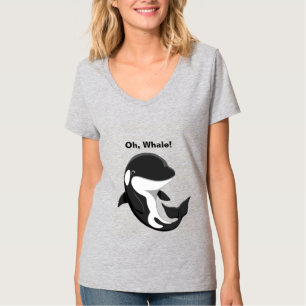 Camiseta Oh Baleia Fofa, Bebê Orca, Baleia