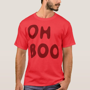 Camiseta Oh Boo de sangue vermelho