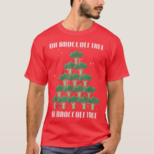 Camiseta Oh Broccoli Árvore Vegetariana Natal Vegan Feliz C
