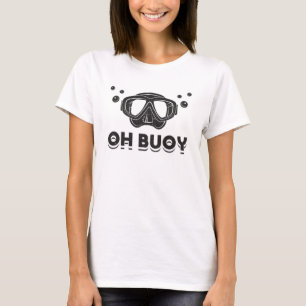 Camiseta Oh Buoy Scuba Merging Diver Ocean Deep Sea Dive