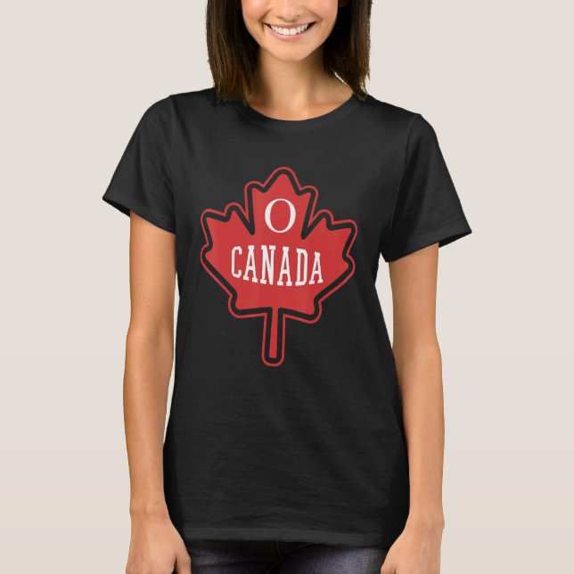 Camiseta Oh Canada Canada Day Maple Leaf National Day 1st o (Frente)