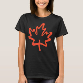 Camiseta Oh Canadá! Dia do Mapeamento Canadiano Folha Verme