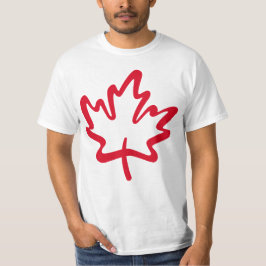 Camiseta Oh Canadá! Folha do Carteiro Vermelho Canadense Gr