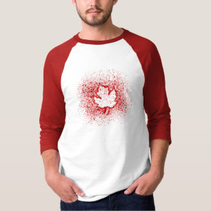 Camiseta Oh, Canadá! Folha vermelha dos grafites