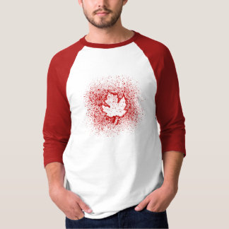 Camiseta Oh, Canadá! Folha vermelha dos grafites