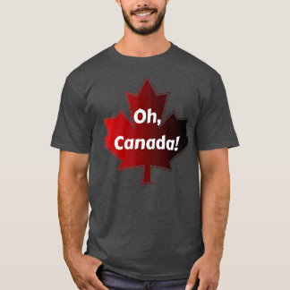 Camiseta Oh Canadá Maple Orgulho Canadiano Folha Dia Nacion