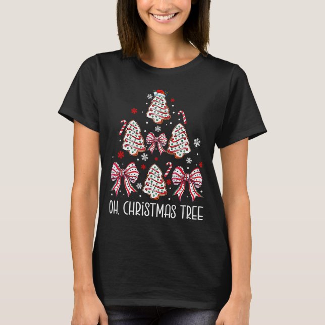 Camiseta Oh Christmas Tree Cakes Debbie Becky Jen Cake Love (Frente)