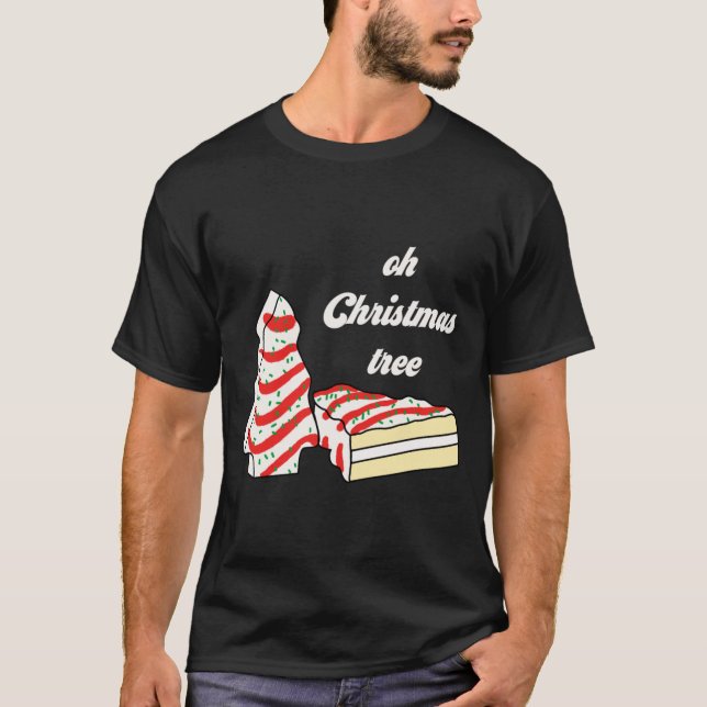 Camiseta Oh Christmas Tree Cakes Debbie Funny Christmas Sna (Frente)