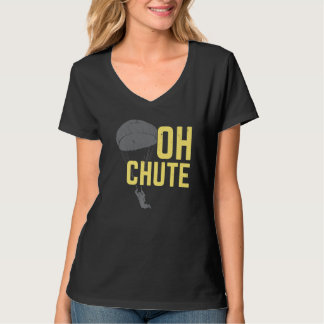 Camiseta Oh Chute Skydive Parachuting Parachute Skydiving S