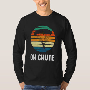 Camiseta Oh Chute Skydiving Vintage Parachute