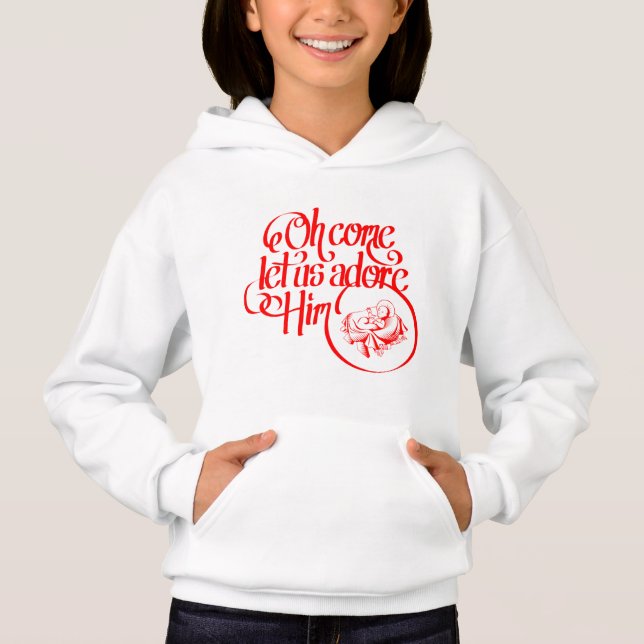 Camiseta Oh come let us adore Him (Frente)