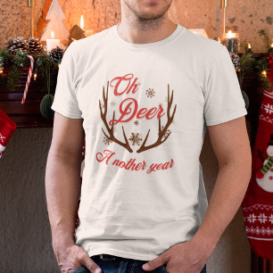 Camiseta Oh Deer a Noutro Ano de Natal