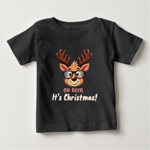 Camiseta Oh Deer, é Natal: Uma Festa de Férias Whimsical