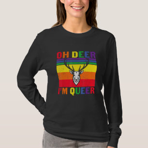 Camiseta Oh Deer Eu sou Queer Lgbt Rainbow Pride Mês 2022
