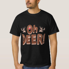 Camiseta Oh Deer! Feriado Engraçado
