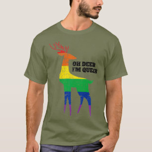 Camiseta Oh Deer Im Queer LGBT Orgulho gay