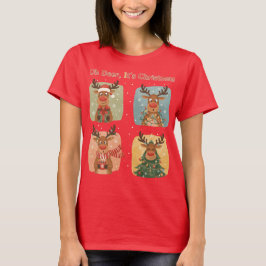Camiseta Oh Deer It’s Christmas Funny Design