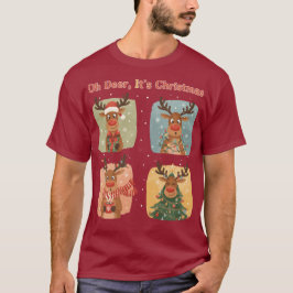 Camiseta Oh Deer It’s Christmas Funny Design