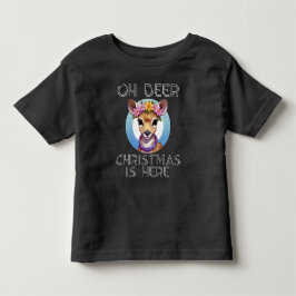 Camiseta Oh Deer Natal está Aqui