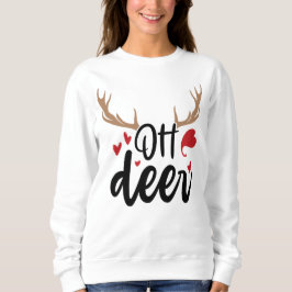 Camiseta Oh Deer Reindeer Antlers Engraçado Feliz Natal