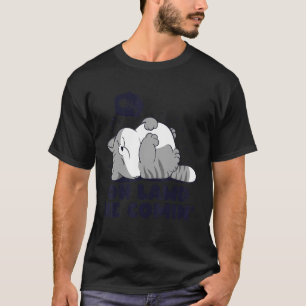 Camiseta Oh Deus Ele Está Chegando Preguiçoso Chonk Cat Fat