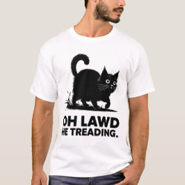 Camiseta Oh, Deus, Ele Está Enrolando Gato Engraçado Dizend