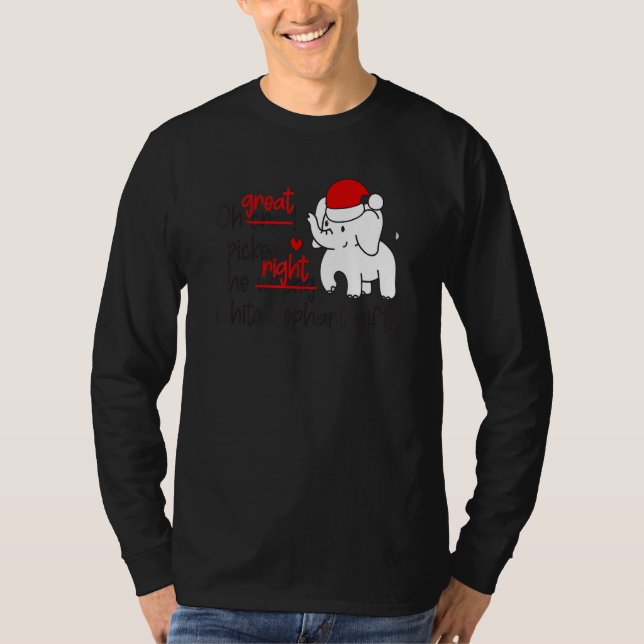 Camiseta Oh Droga, eu escolhi o Excelente de Elefante Branc (Frente)