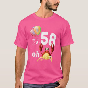 Camiseta Oh Droga, Eu Tenho 58 Anos 58 Anos De Idade, Humor