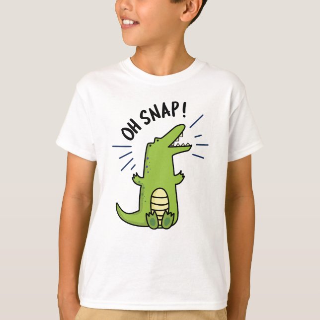 Camiseta Oh Encantamento Engraçado Crocodilo Pun (Frente)