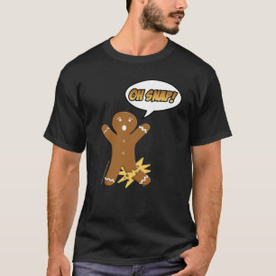 Camiseta Oh Engraçado Pão De Natal Engraçado Pão De Pão Que