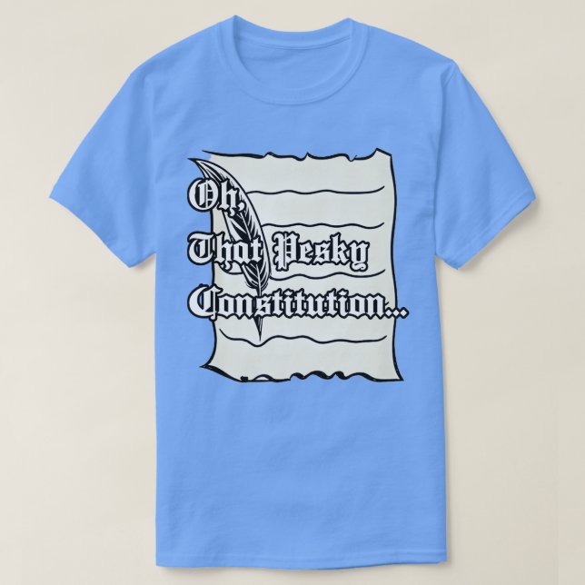 Camiseta Oh, essa constituição pesada (Frente do Design)