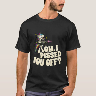 Camiseta Oh Eu Te Irritar Unicórnio Louco Raivoso Fantasia