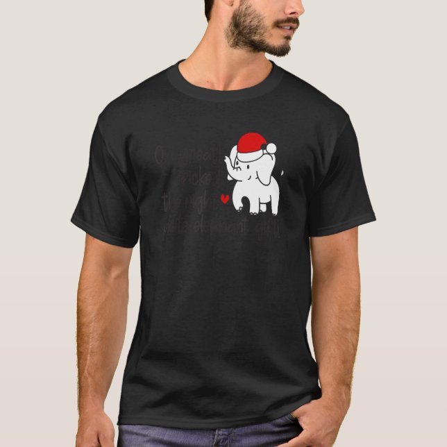 Camiseta Oh Excelente Eu Escolhi O Presente De Elefante Bra (Frente)