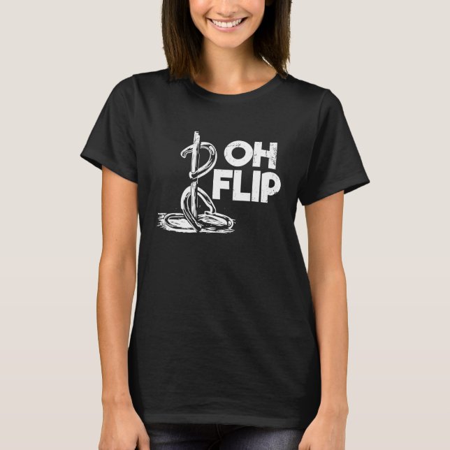 Camiseta Oh Flip  Lançamento de Ferradura (Frente)