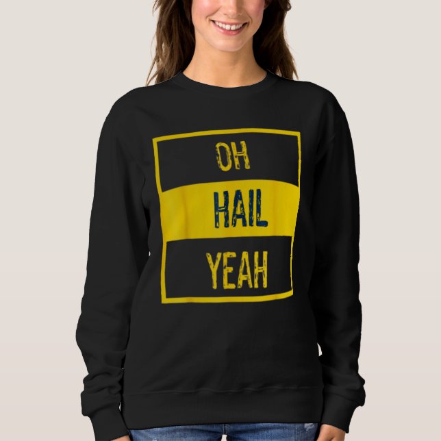Camiseta Oh Hail Sim Michigan Michigander Pride se afogou (Frente)