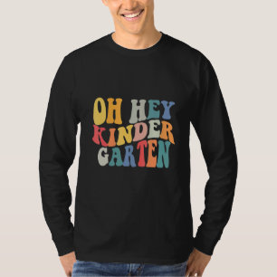 Camiseta Oh Hey Jardim de Infância Volta às Aulas Para Prof