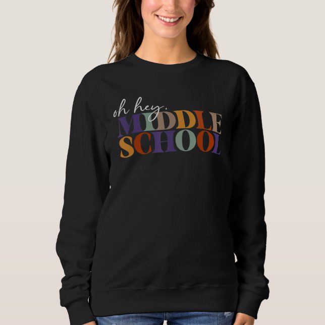Camiseta Oh Hey Middle School Back to School For Teacher An (Frente)