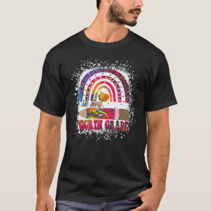 Camiseta Oh Hey Quarta Série Gravata Arco-íris Dye Leopardo