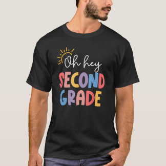 Camiseta Oh Hey Second Grade Teacher Student 2nd Kids Back 