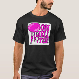 Camiseta Oh Jell Sim Diversão Jellyfish Cartoon