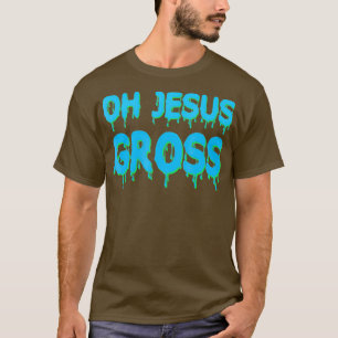 Camiseta Oh Jesus Bruto Arrasto Engraçado Corrida Azul