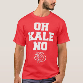 Camiseta Oh Kale No Distressed Vegetarians Leaf Cabbage T-S