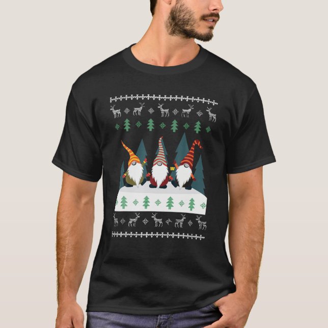 Camiseta Oh Liftmas Tree Kettlebell Gym Ugly Christmas Swea (Frente)