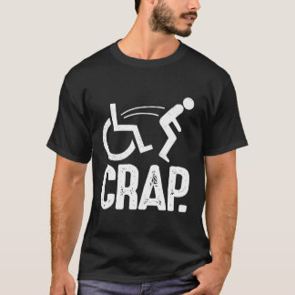 Camiseta Oh, merda Sarcástico que cai no Handicap Engraçado