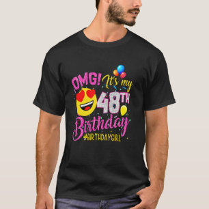 Camiseta Oh, meu 48º aniversário, 48 anos