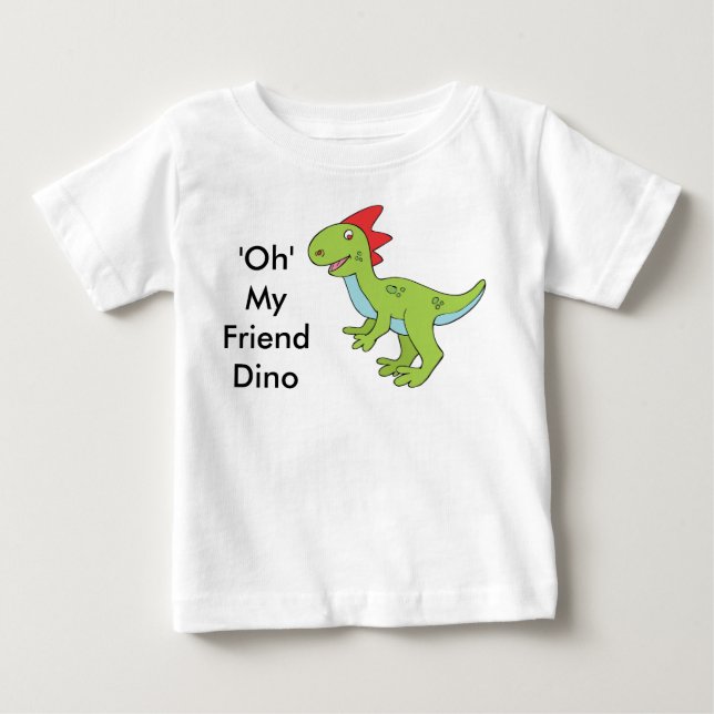 Camiseta "Oh Meu Amigo Dino", Namorada (Frente)