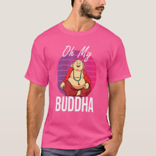 Camiseta Oh Meu Buda Medita Retro Budista