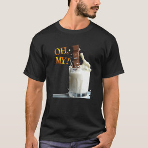 Camiseta Oh Meu Design de Gráfico de Leite de Chocolate