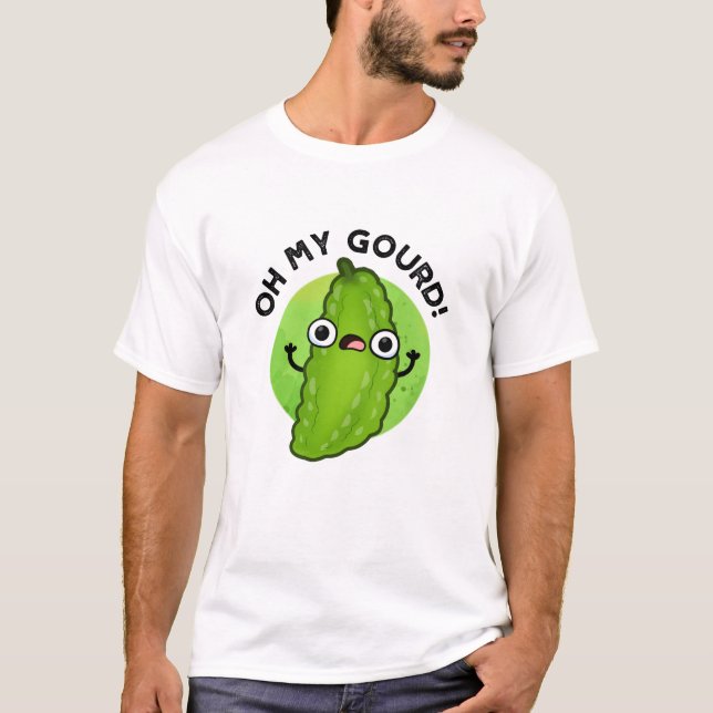 Camiseta Oh Meu Deus Engraçado Veggie Pun (Frente)