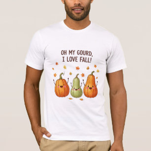 Camiseta Oh Meu Jerimum Eu Amo o Outono Kawaii Colheita de 